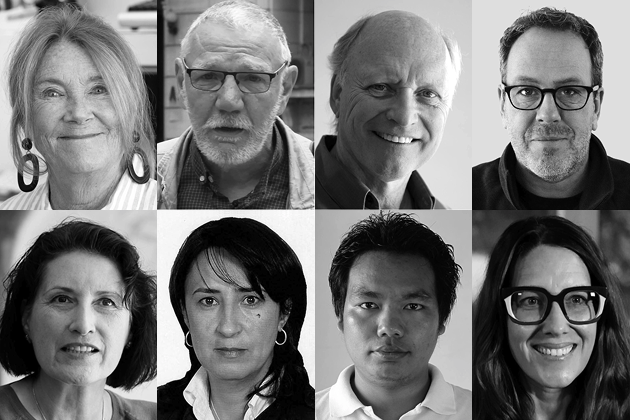 A collection of eight photojournalists