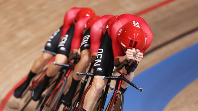 Olympics-Cycling-Chaos and intrigue as Denmark end British men’s team pursuit dominance