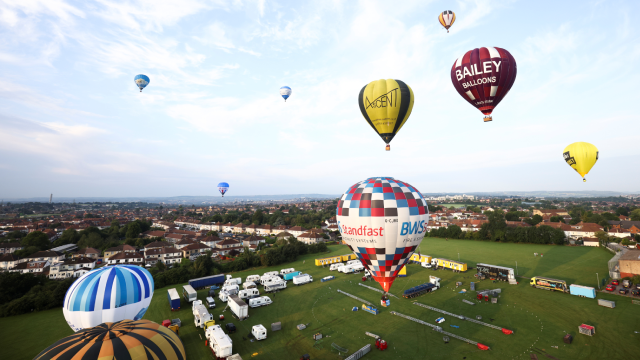 The Bristol International Balloon Fiesta in Bristol