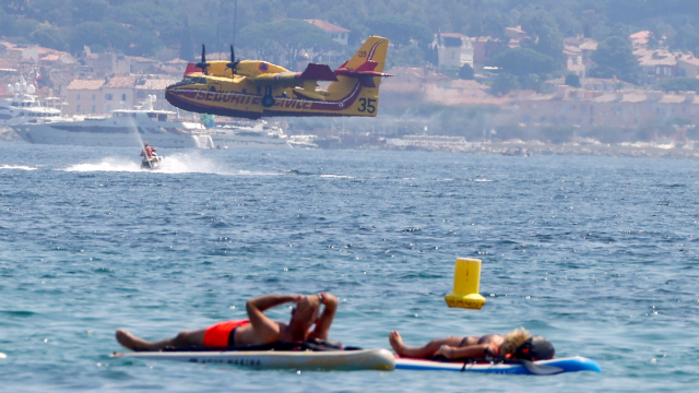 Wildfire in the Var region of southern France