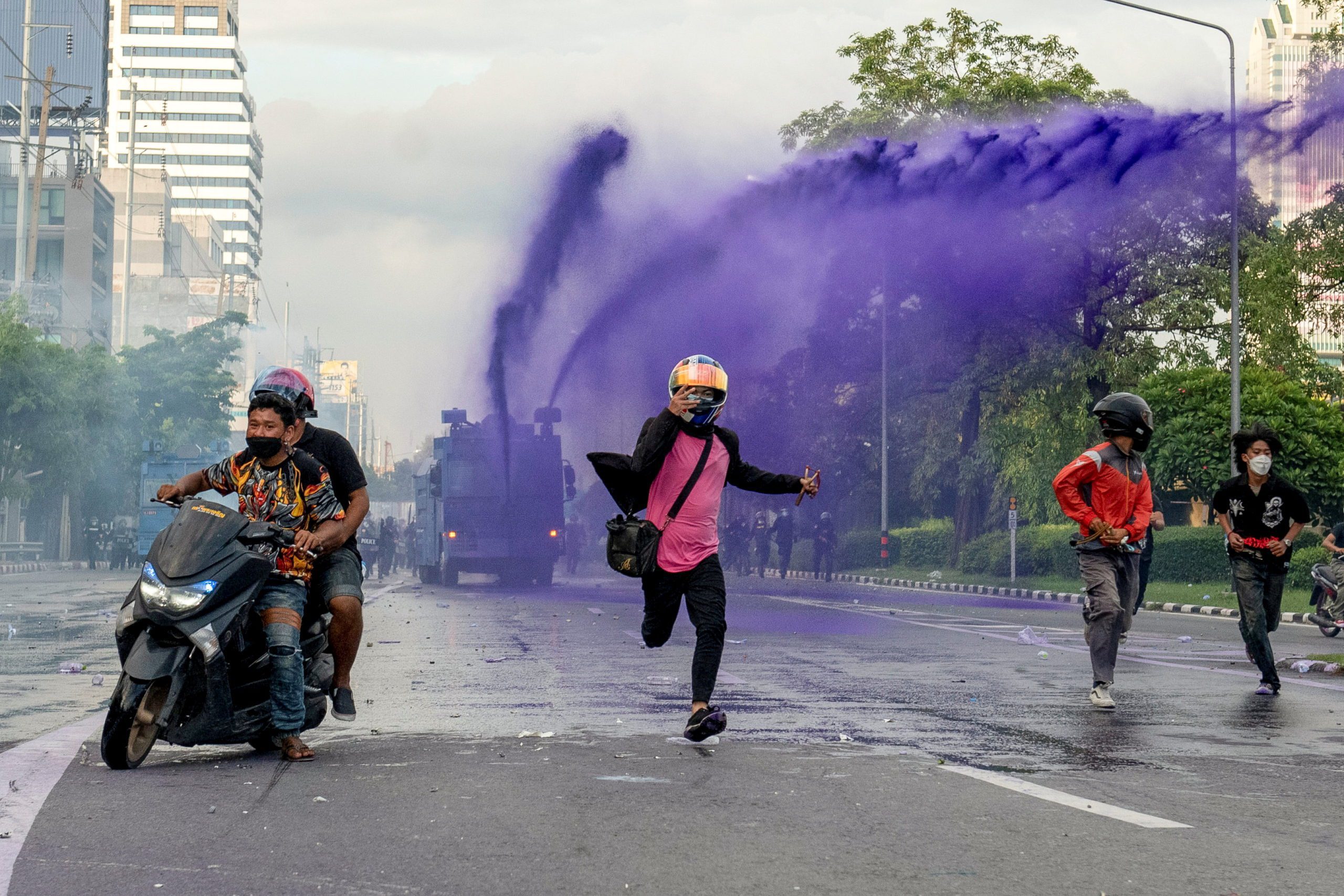 Protest against Thai government’s handling of COVID-19 pandemic in Bangkok