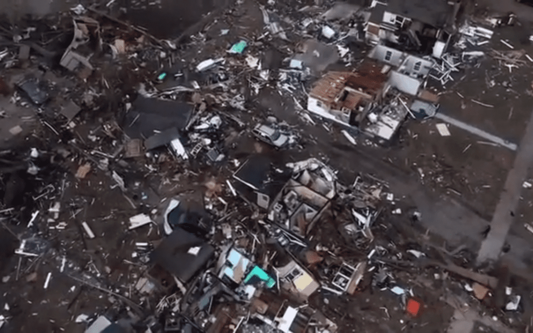 Entire neighborhoods leveled after tornadoes rip through Kentucky