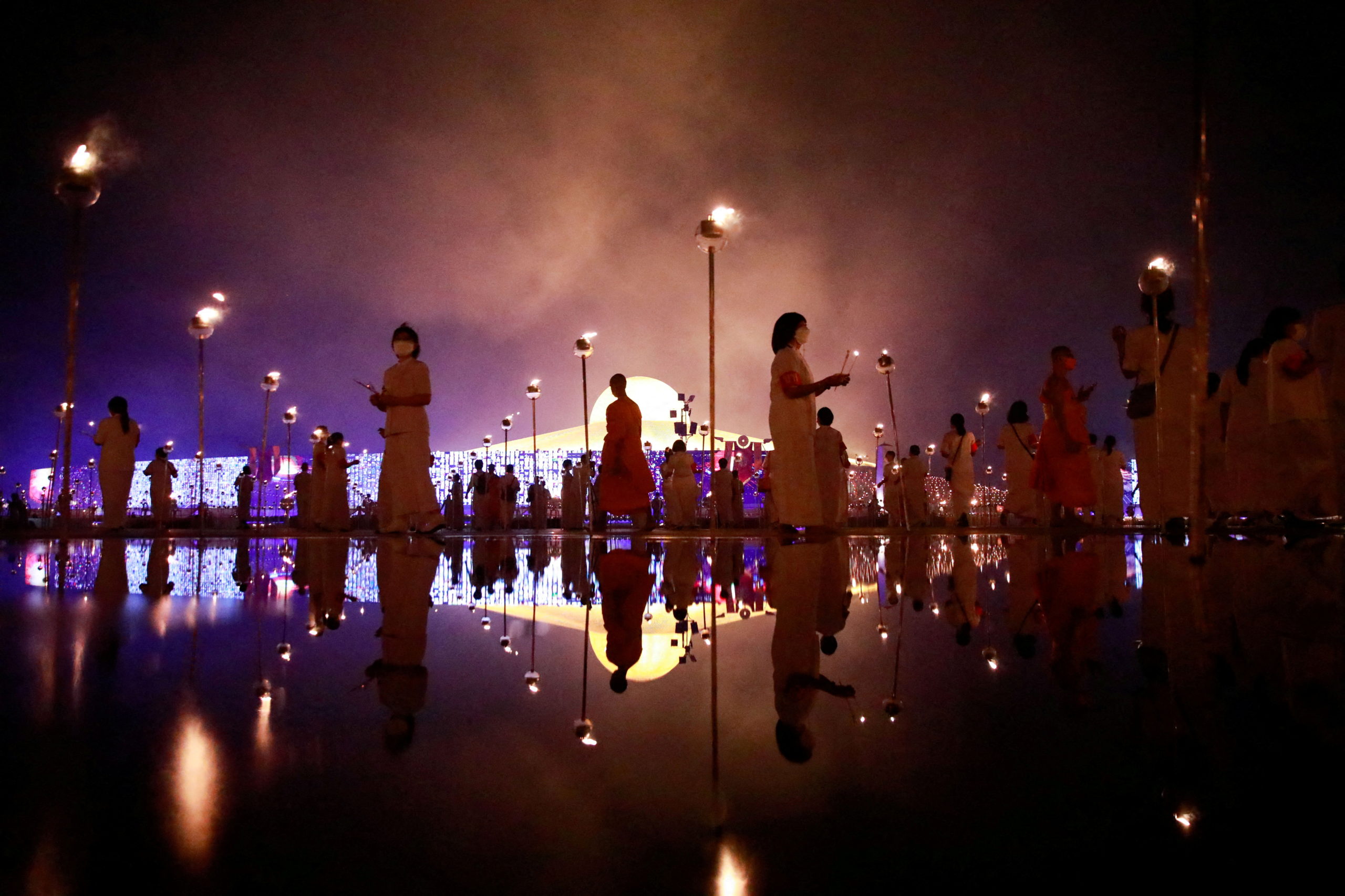 Makha Bucha Day at the Wat Phra Dhammakaya temple