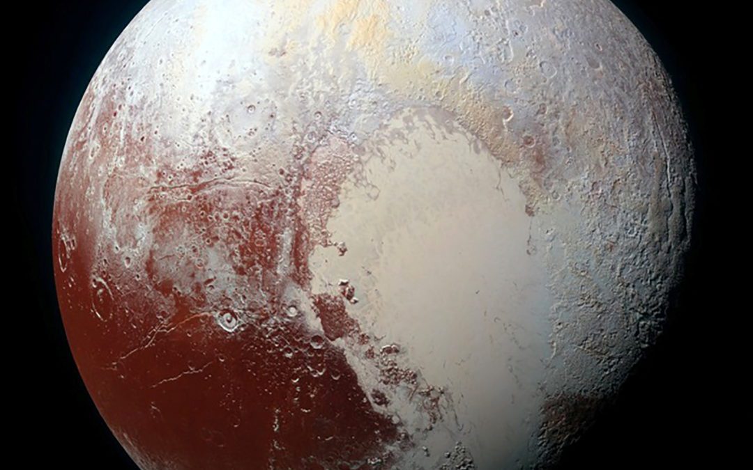 Towering ice volcanoes identified on surprisingly vibrant Pluto