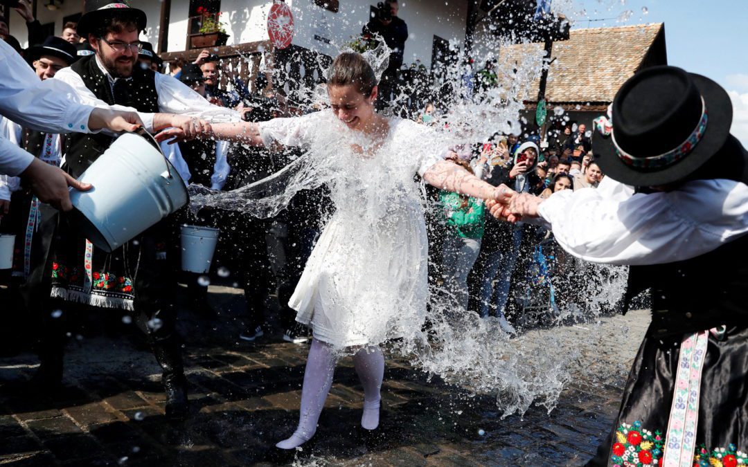 Traditional Easter celebration in Holloko