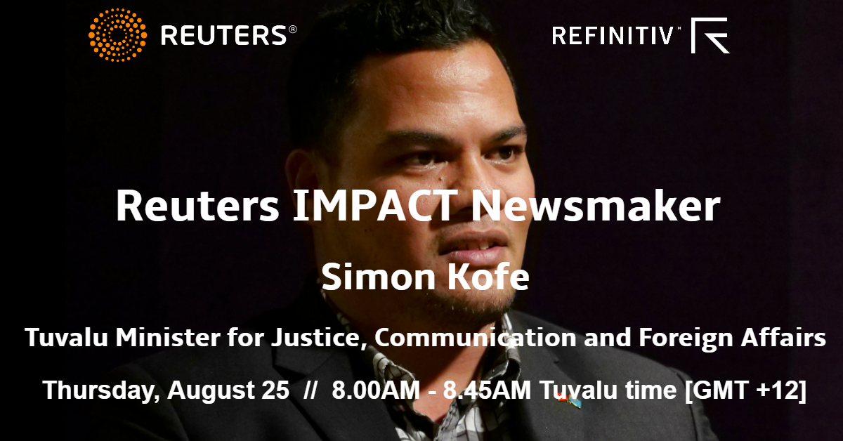 Simon Kofe Newsmaker Banner