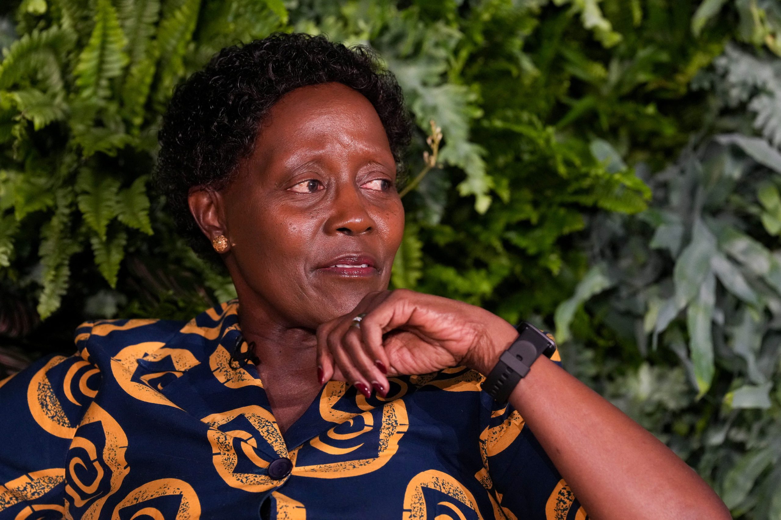 Elizabeth Mrema, Executive Secretary, UN Convention on Biological Diversity, speaks to guests during the annual Reuters IMPACT summit in London, Britain October 4, 2022. REUTERS/Maja Smiejkowska 