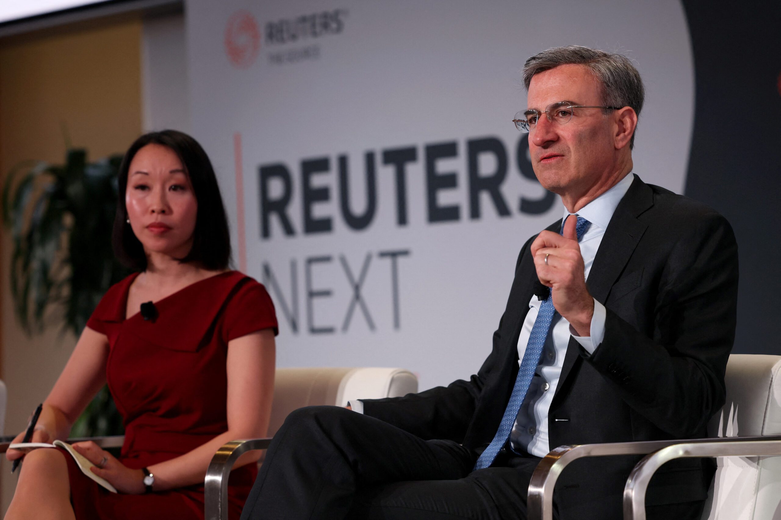 Peter Orszag, CEO of Lazard, speaks at the ReutersNEXT Newsmaker event in New York City, New York, U.S., November 9, 2023. REUTERS/Brendan McDermid