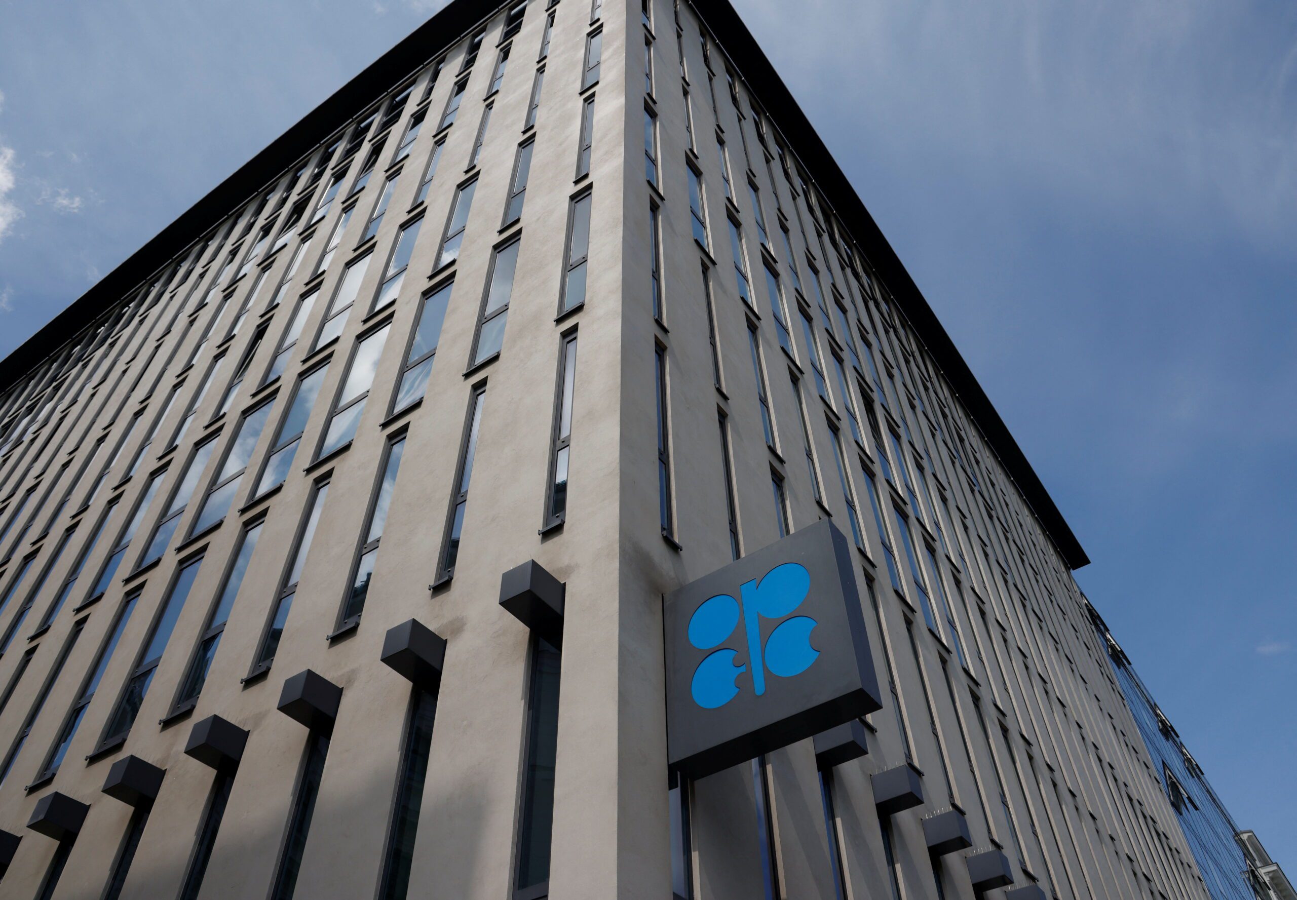 A view shows the logo of the Organization of the Petroleum Exporting Countries (OPEC) outside its headquarters in Vienna, Austria, May 28 , 2024. REUTERS/Leonhard Foeger